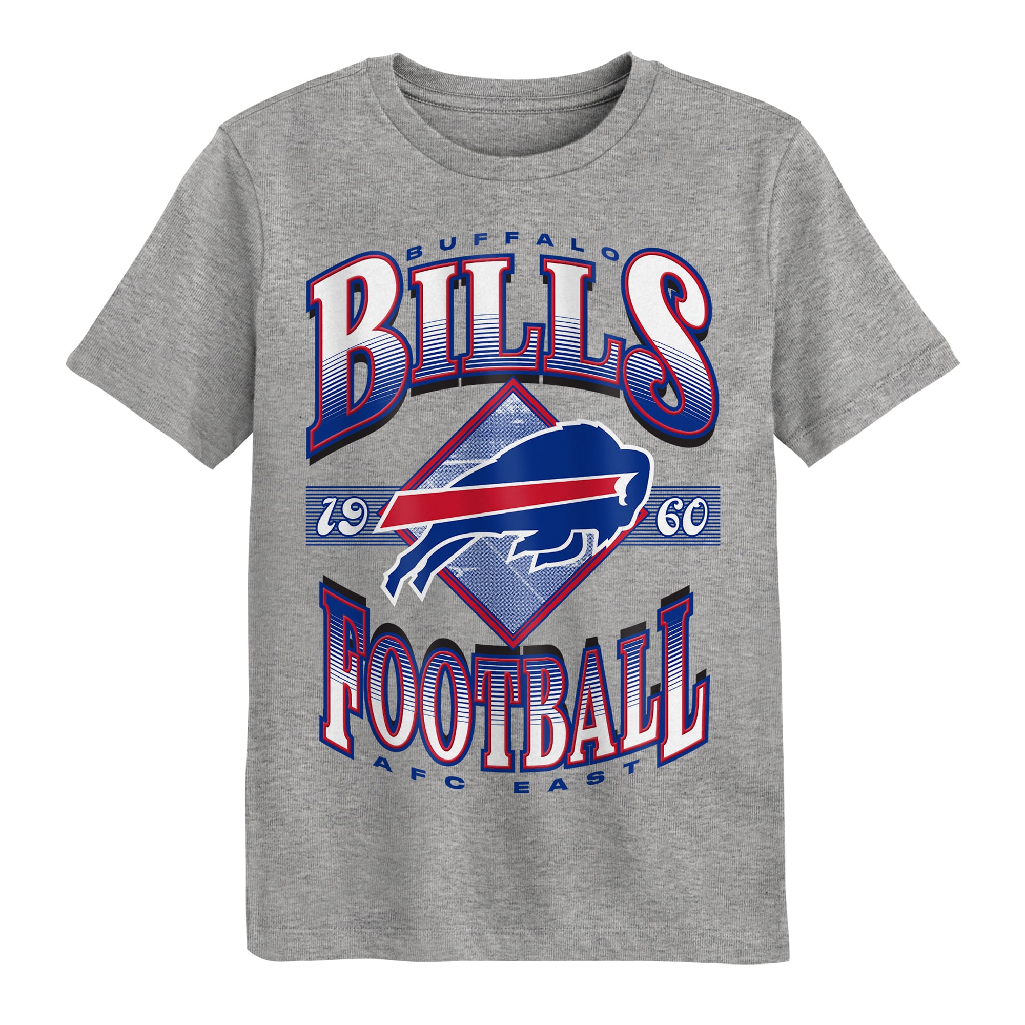Preschool Outerstuff Dark Heather Gray Buffalo Bills Of Days Past T-Shirt