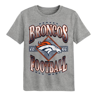Preschool Outerstuff Dark Heather Gray Denver Broncos Of Days Past T-Shirt