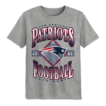Preschool Outerstuff Dark Heather Gray New England Patriots Of Days Past T-Shirt