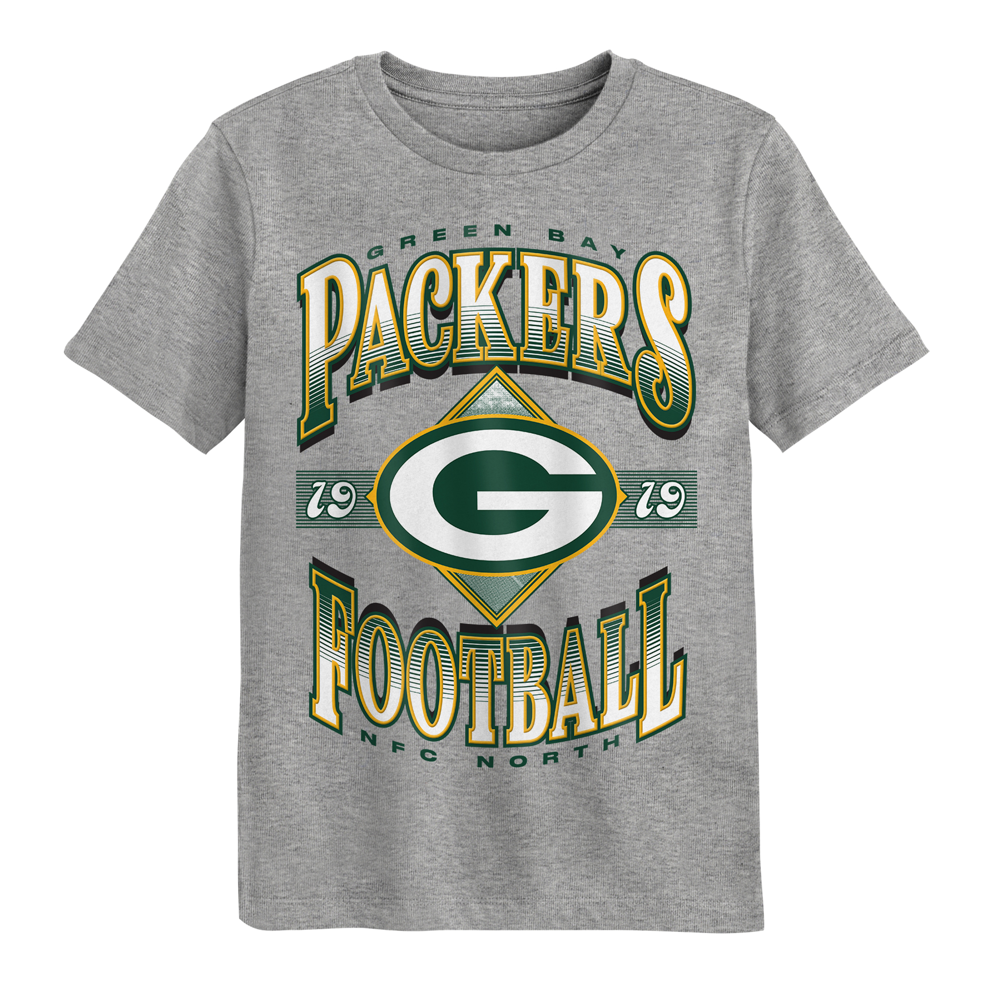 Preschool Outerstuff Dark Heather Gray Green Bay Packers Of Days Past T-Shirt