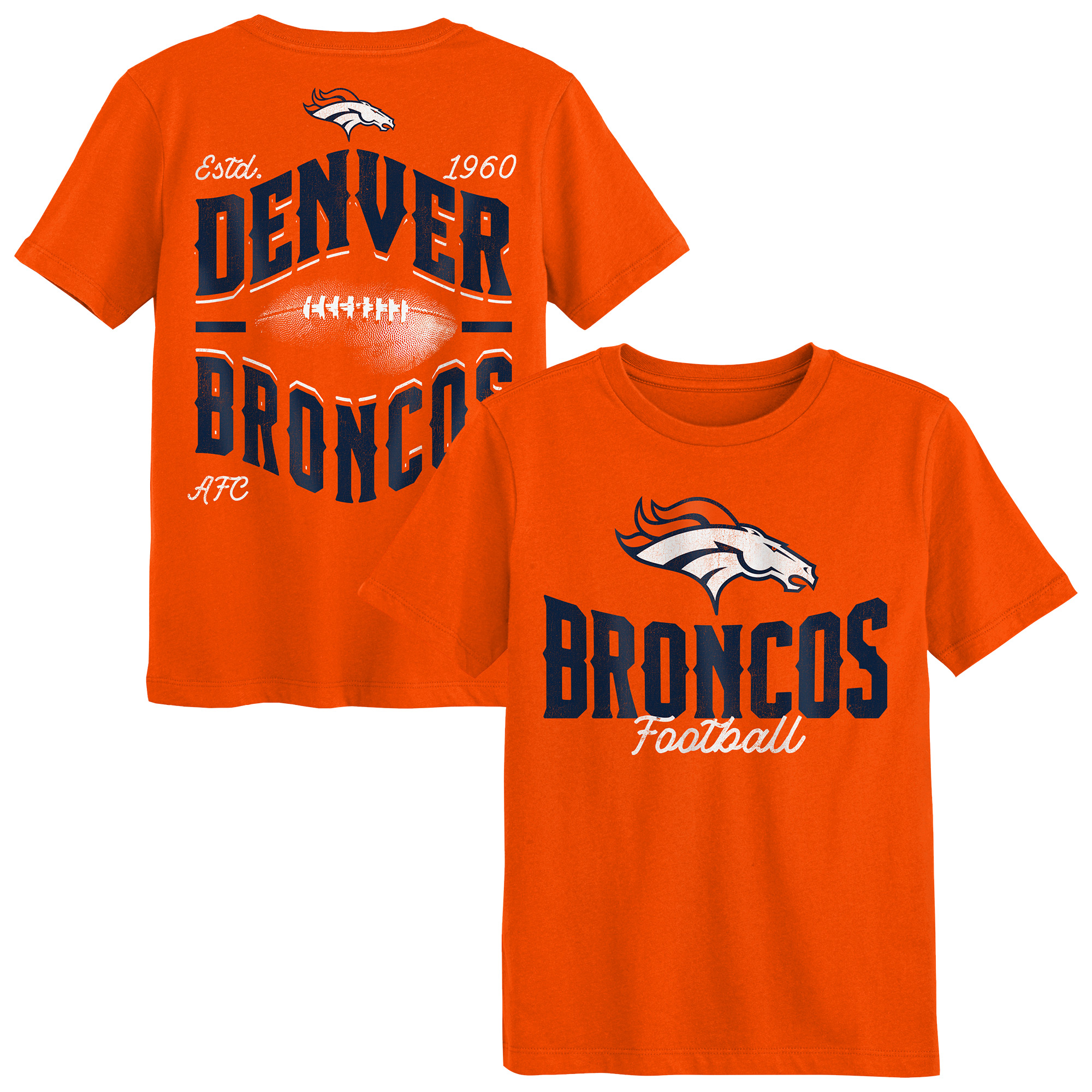 Preschool Outerstuff  Orange Denver Broncos Top Pick T-Shirt