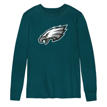 Preschool Outerstuff Midnight Green Philadelphia Eagles Primary Logo Long Sleeve T-Shirt