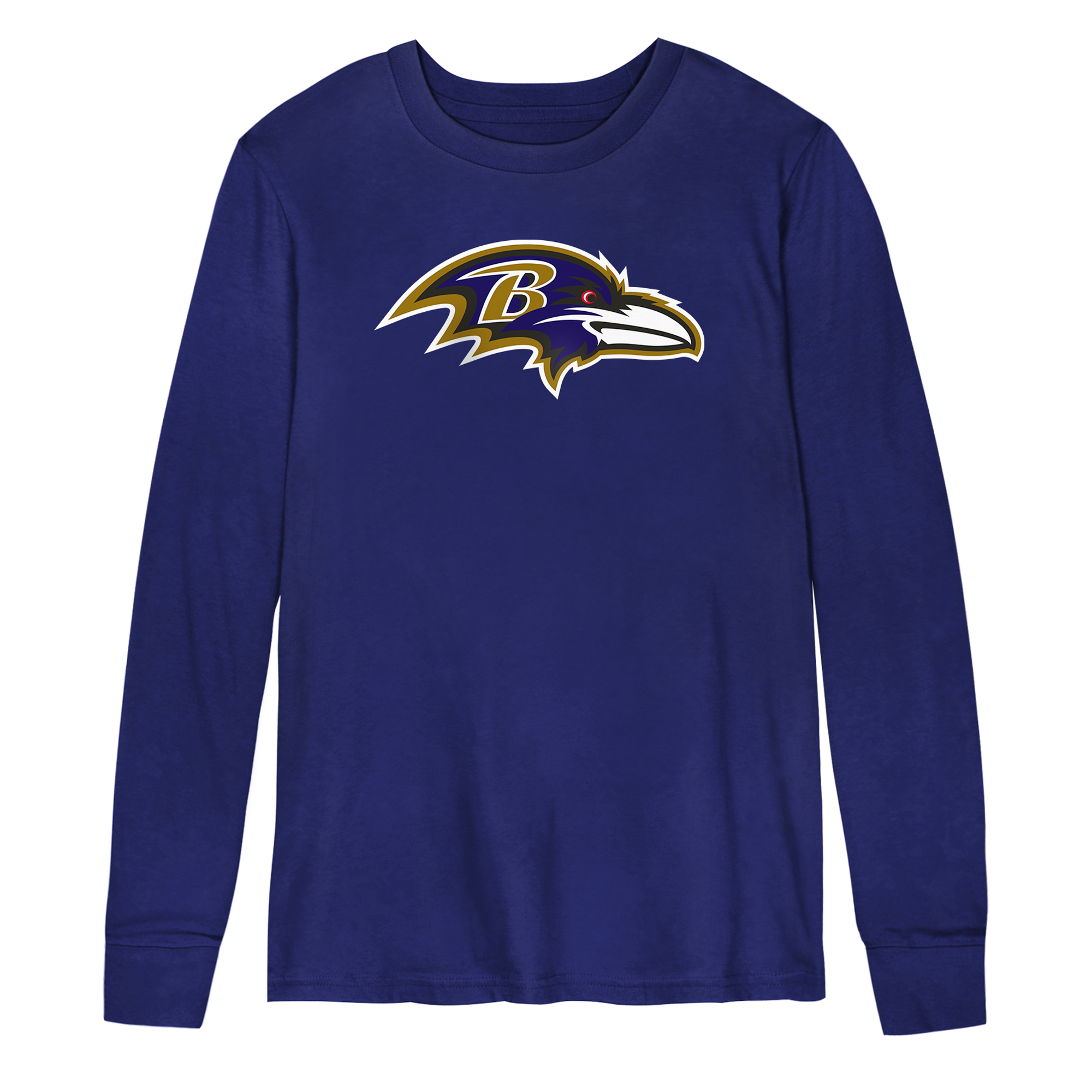 Preschool Outerstuff Purple Baltimore Ravens Primary Logo Long Sleeve T-Shirt