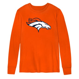 Preschool Outerstuff Orange Denver Broncos Primary Logo Long Sleeve T-Shirt