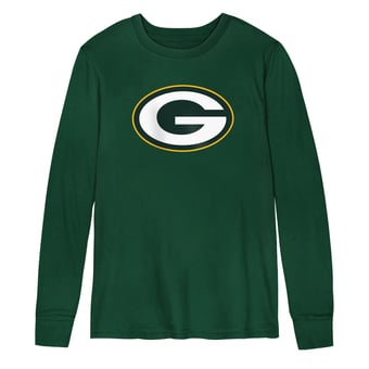 Preschool Outerstuff Green Green Bay Packers Primary Logo Long Sleeve T-Shirt