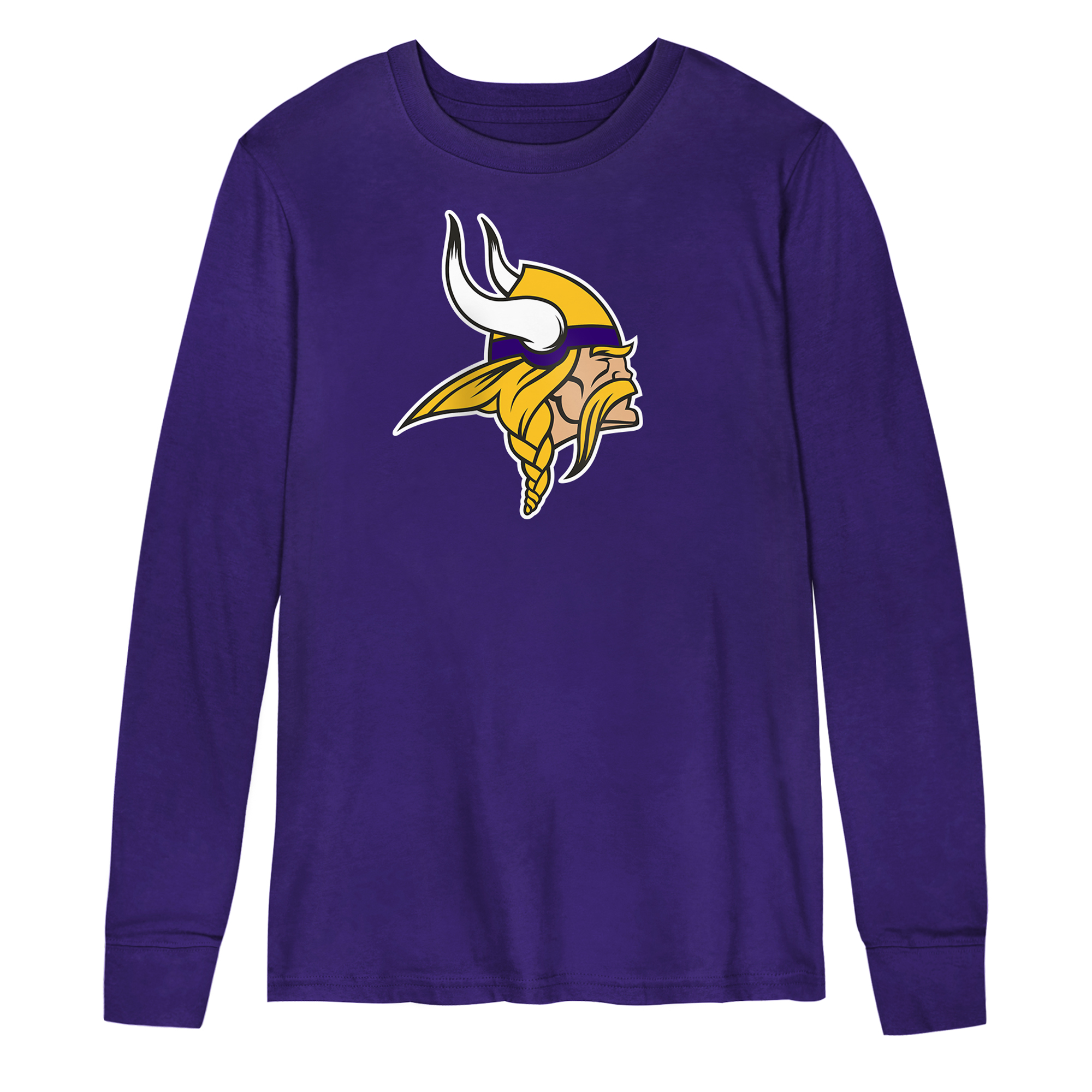 Preschool Outerstuff Purple Minnesota Vikings Primary Logo Long Sleeve T-Shirt