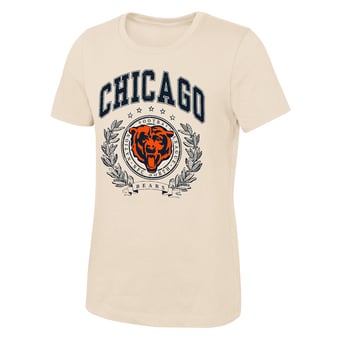 Girls Youth Outerstuff  Natural Chicago Bears Undefeated T-Shirt