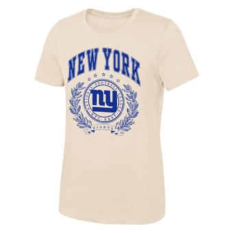 Girls Youth Outerstuff  Natural New York Giants Undefeated T-Shirt