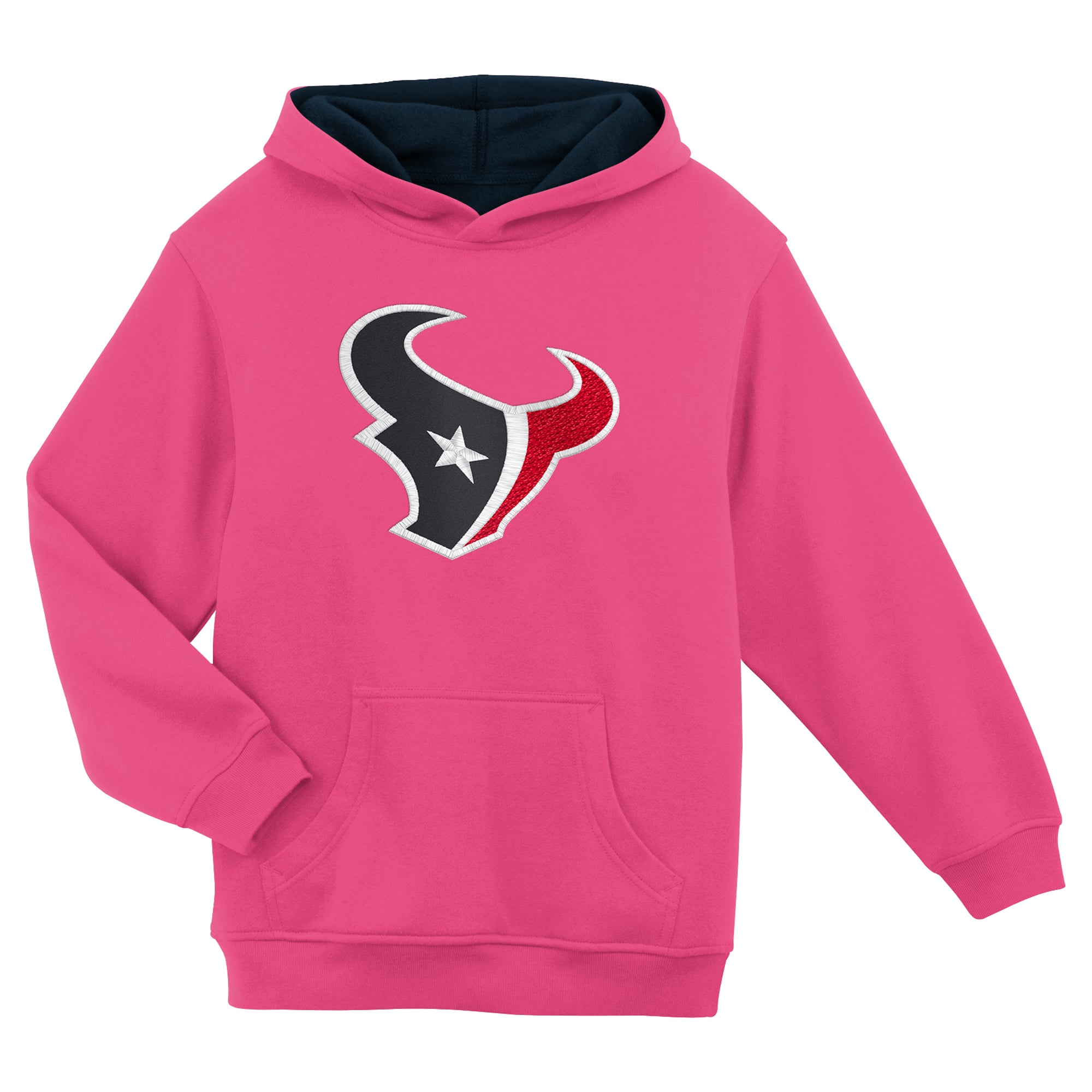 Girls Youth Pink Houston Texans Prime Hoodie Girls Youth Pink Houston Texans Prime Hoodie
