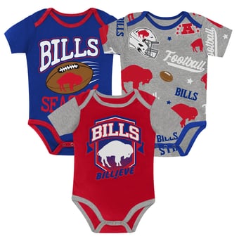 Newborn Outerstuff  Buffalo Bills First Round Pick Three-Piece Bodysuit Set