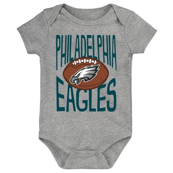 Newborn Outerstuff  Gray Philadelphia Eagles For the Ball Bodysuit