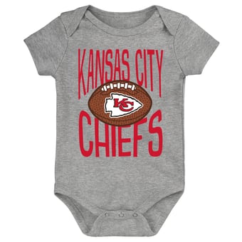 Newborn Outerstuff  Gray Kansas City Chiefs For the Ball Bodysuit