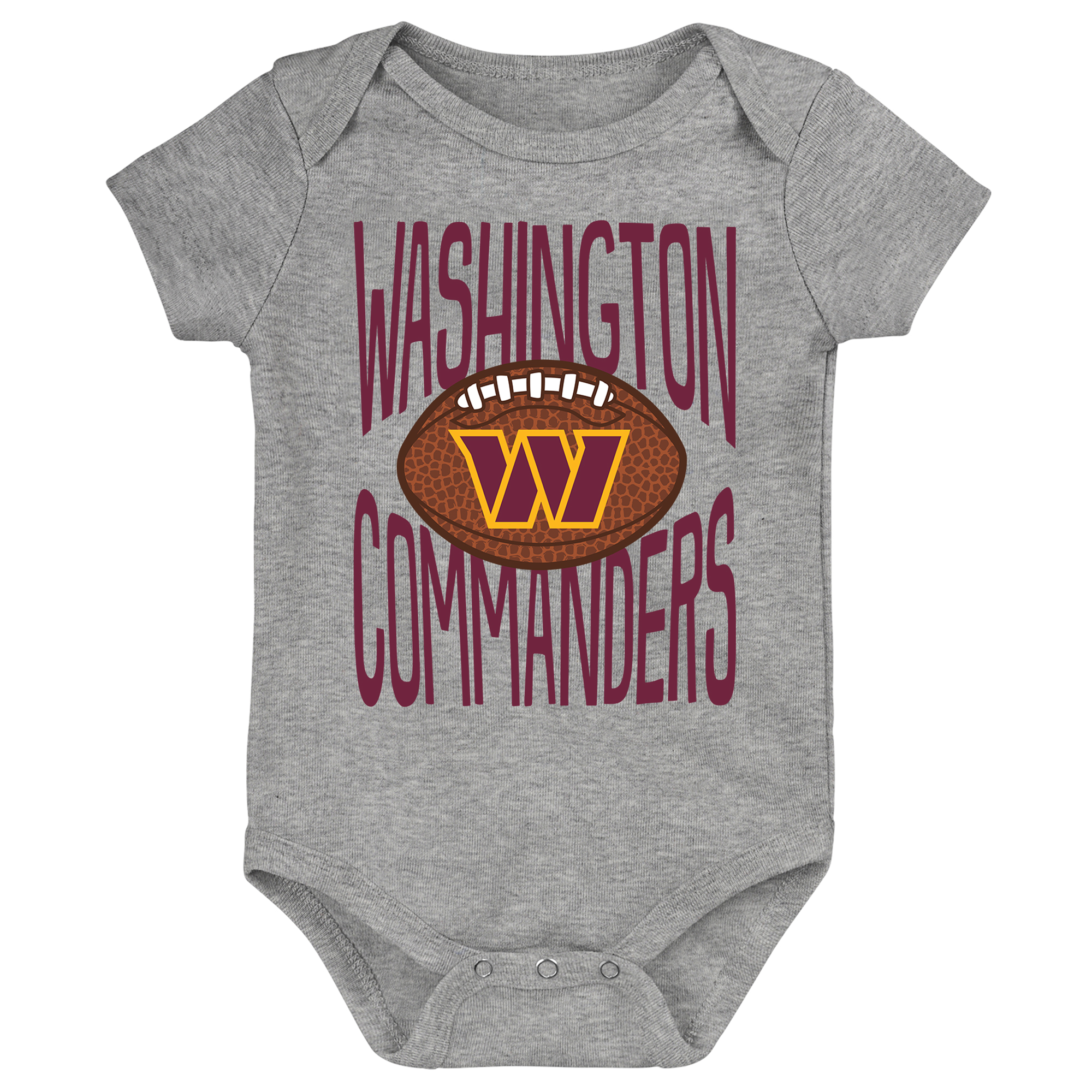 Newborn Outerstuff  Gray Washington Commanders For the Ball Bodysuit