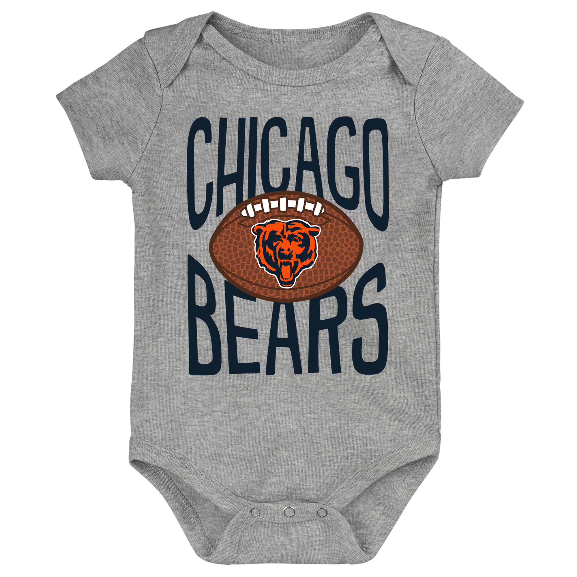 Newborn Outerstuff Gray Chicago Bears For the Ball Bodysuit