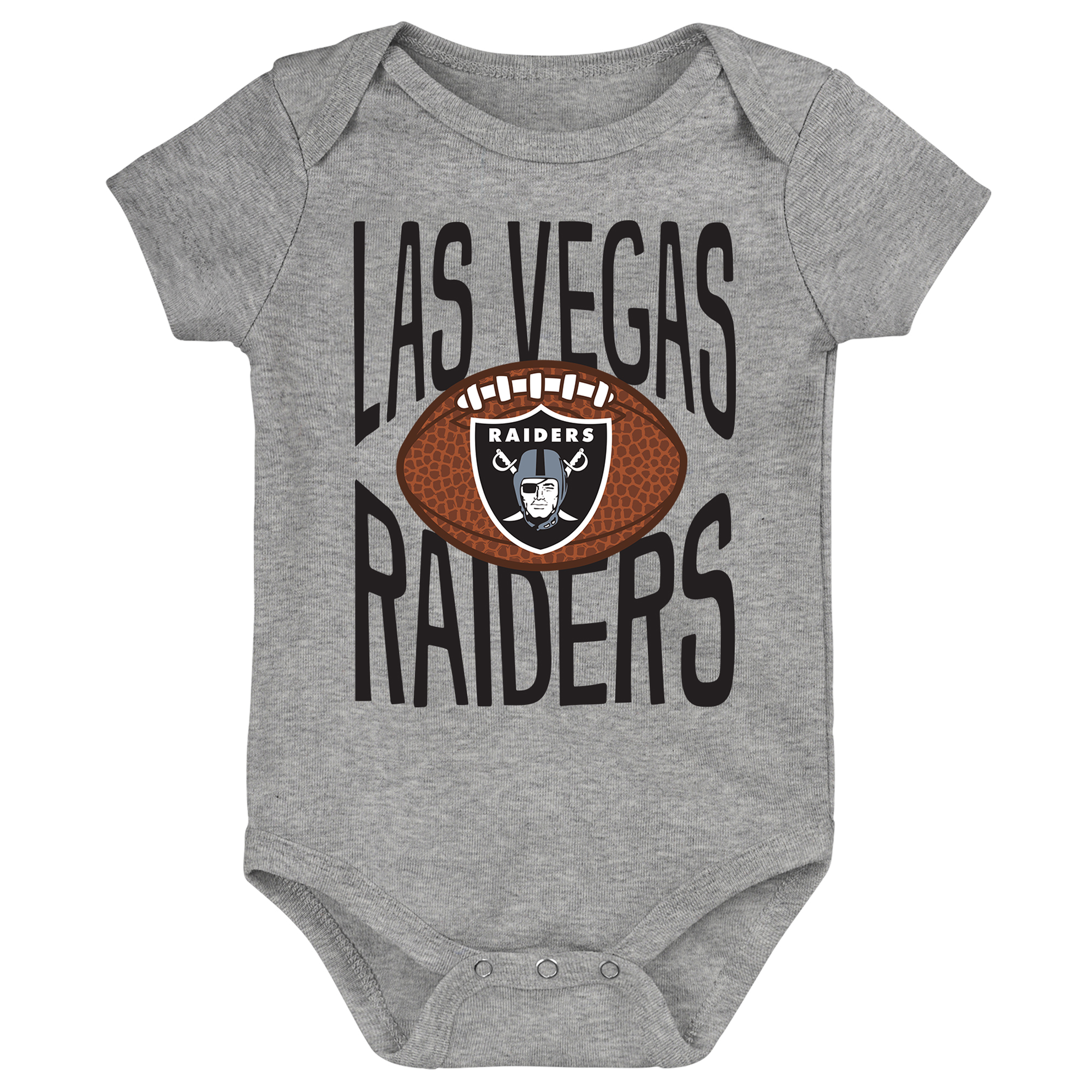 Newborn Outerstuff  Gray Las Vegas Raiders For the Ball Bodysuit