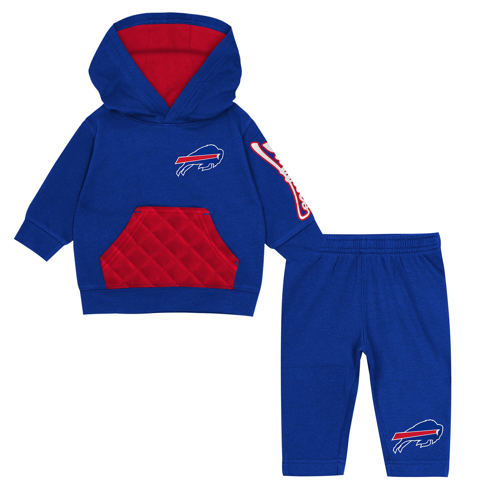 Toddler Outerstuff Royal Buffalo Bills Drive Stopper Hoodie & Pants Fleece Set