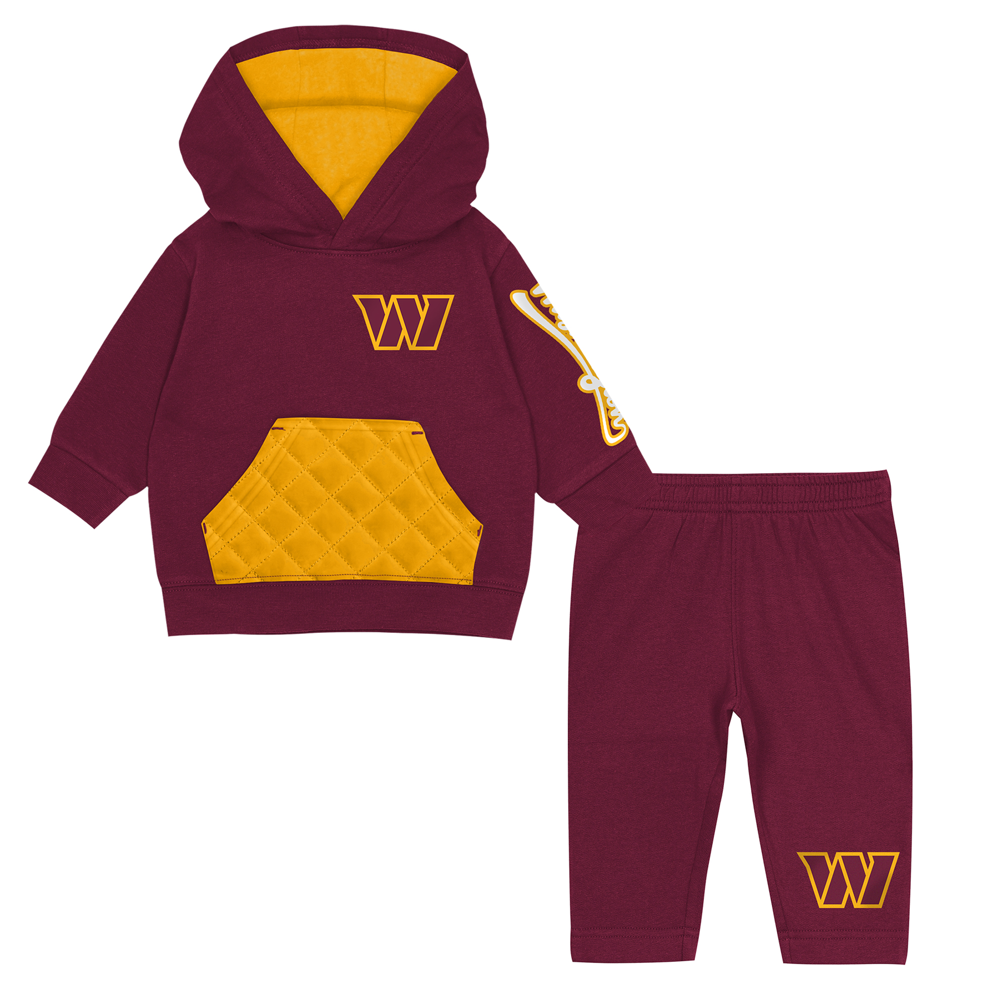 Outerstuff Toddler Burgundy Washington Commanders Drive Stopper Hoodie & Pants Fleece Set - Burgundy