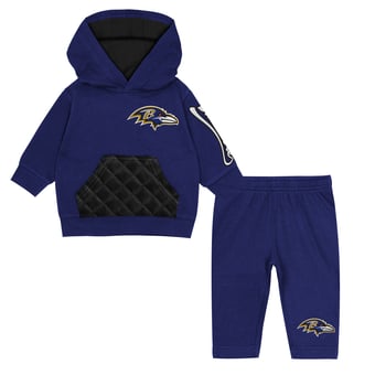 Toddler Outerstuff Purple Baltimore Ravens Drive Stopper Hoodie & Pants Fleece Set