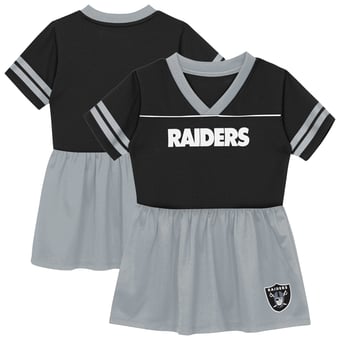 Toddler Outerstuff  Black Las Vegas Raiders Stadium Lights V-Neck Fashion Football Jersey Dress
