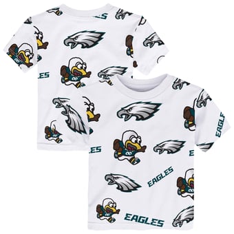 Toddler Outerstuff White Philadelphia Eagles Mascot Play T-Shirt