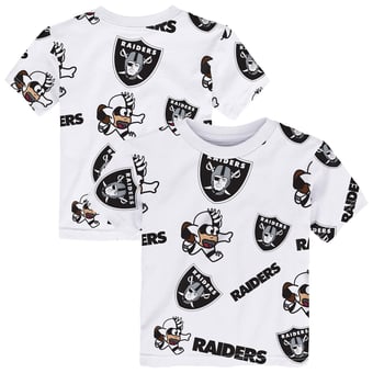 Toddler Outerstuff White Las Vegas Raiders Mascot Play T-Shirt