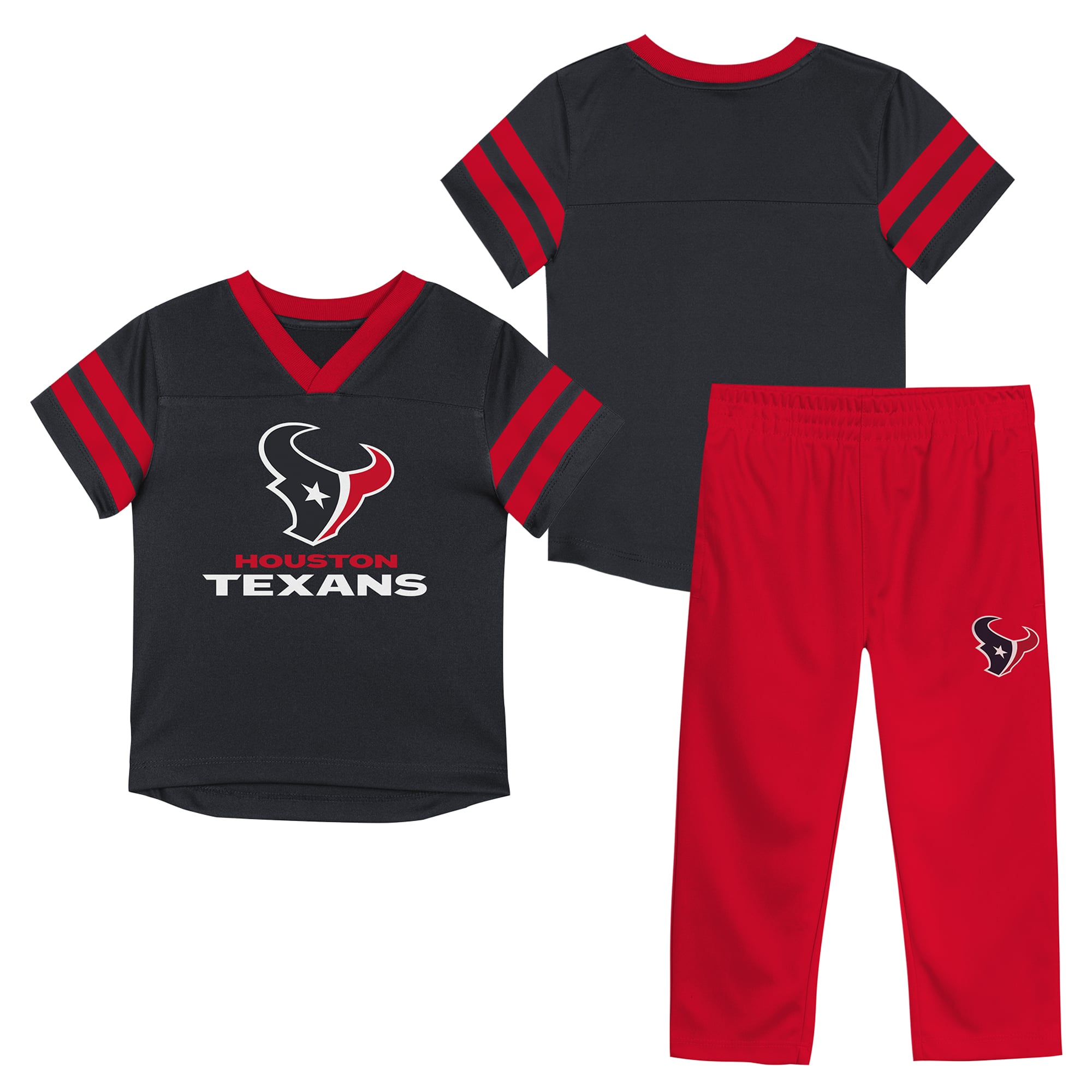 Toddler Outerstuff Navy/Red Houston Texans Red Zone Jersey Top & Pants Set