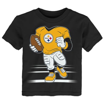 Toddler Outerstuff  Black Pittsburgh Steelers Game Fit T-Shirt