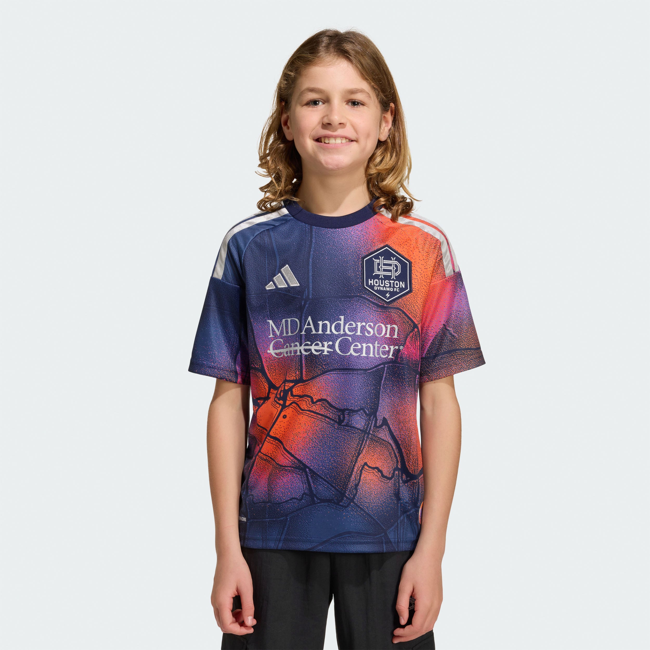 Youth adidas Blue Houston Dynamo FC 2026 Mission Control Replica Jersey
