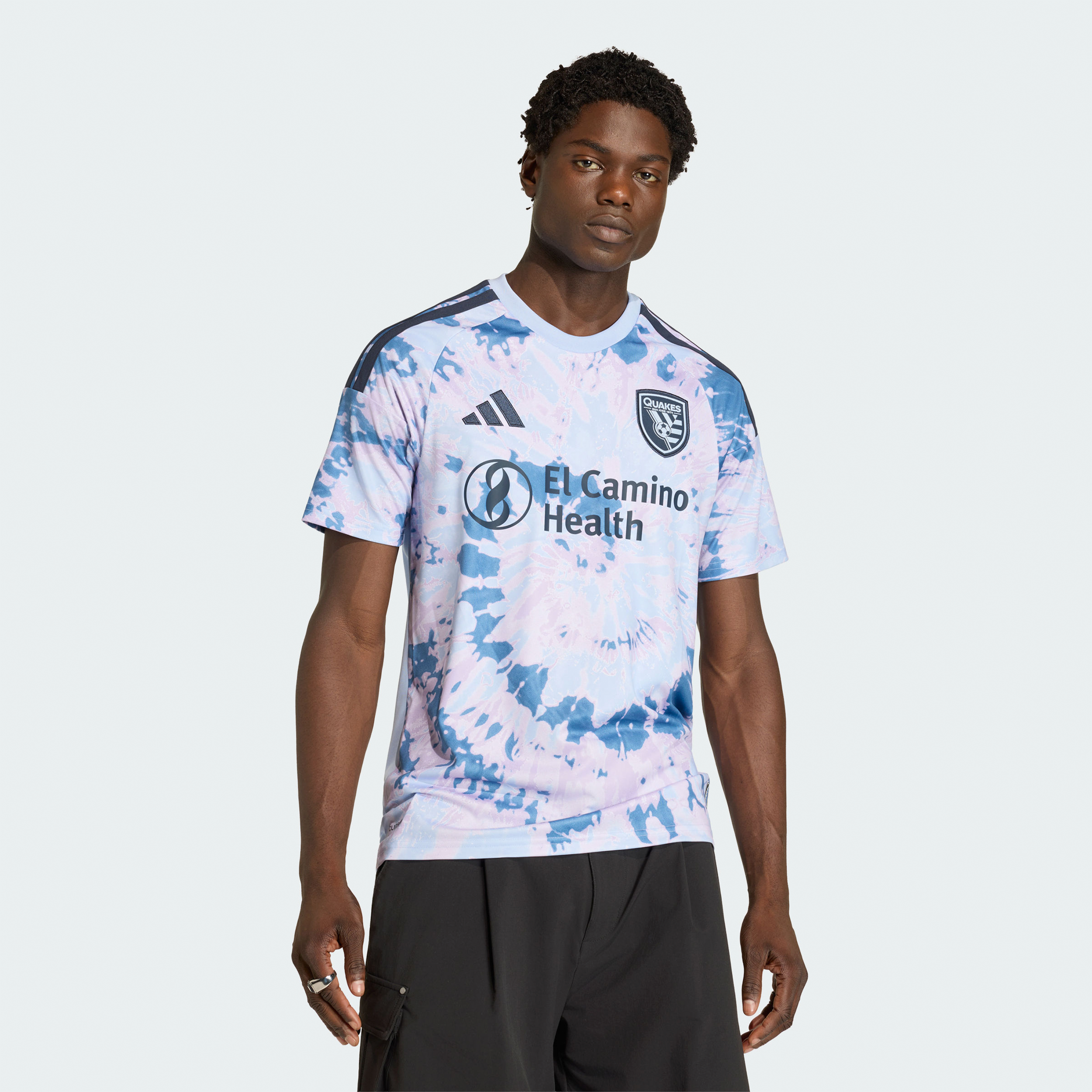 Men's adidas Light Blue San Jose Earthquakes 2026 The Dead Kit Replica Jersey