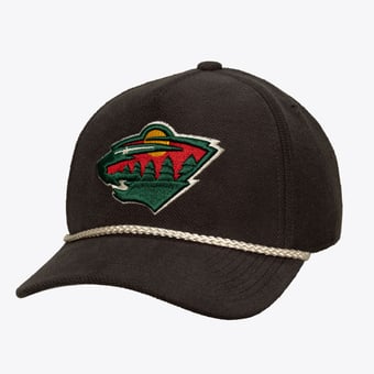 Men's Mitchell & Ness  Charcoal Minnesota Wild Heritage Hues Pro Crown Snapback Hat