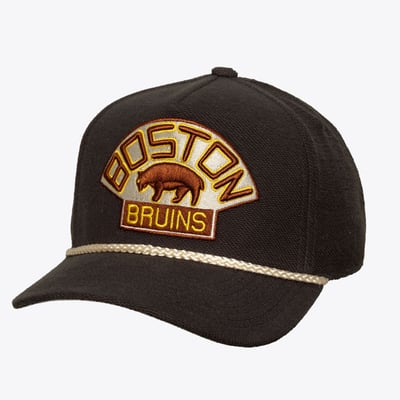 Men's Mitchell & Ness  Charcoal Boston Bruins Heritage Hues Pro Crown Snapback Hat