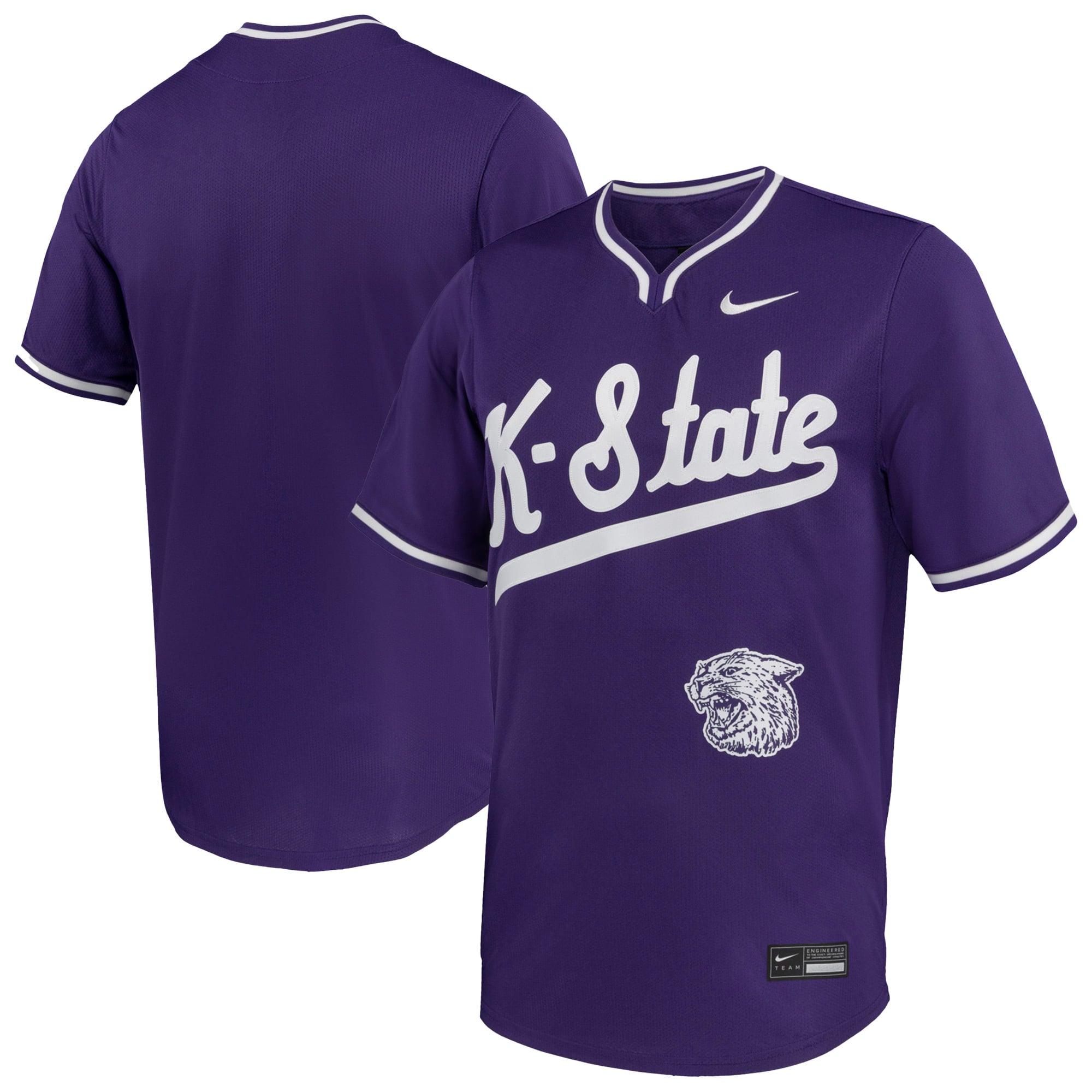 Men's Nike Purple Kansas State Wildcats  Limited Baseball Jersey