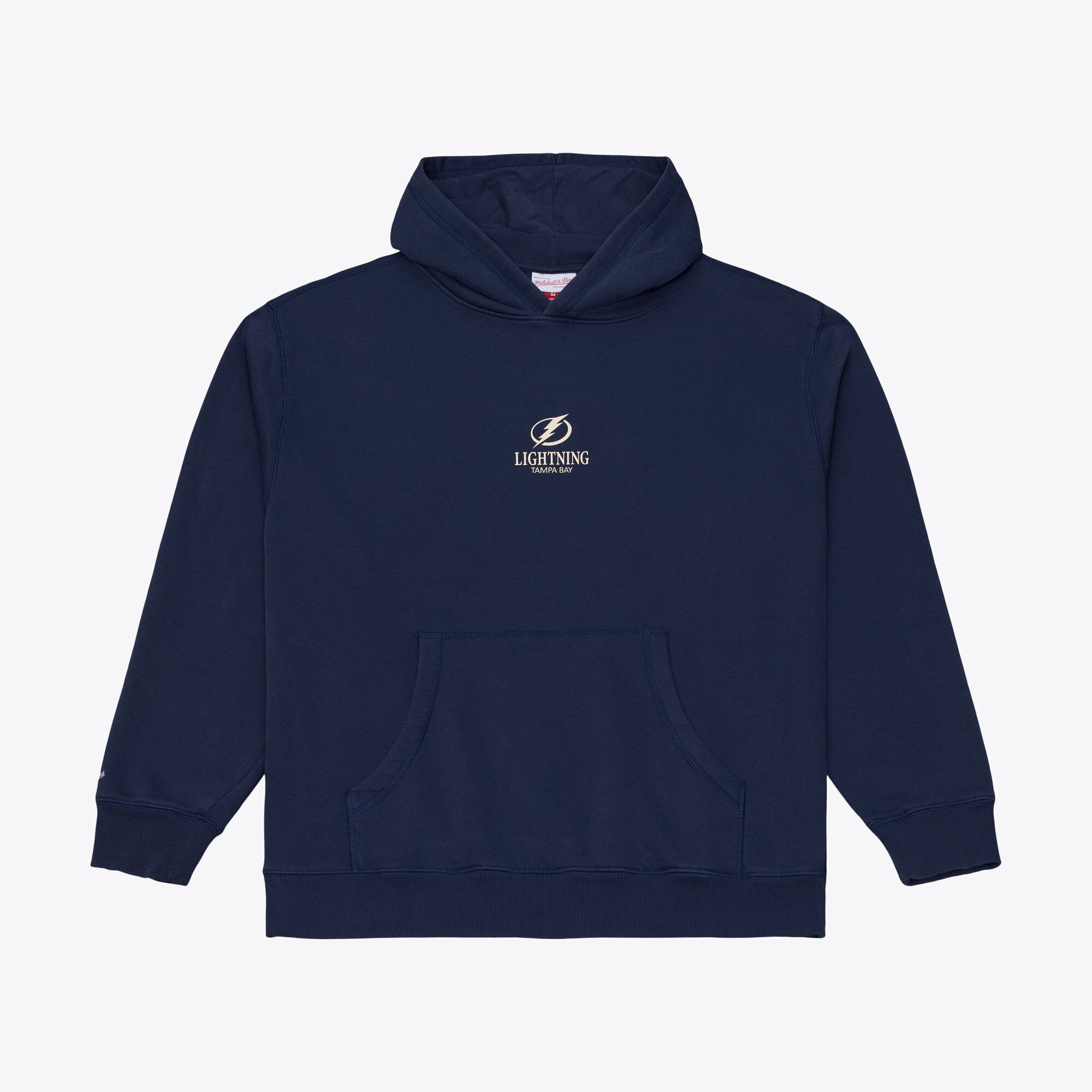 Men's Mitchell & Ness Navy Tampa Bay Lightning Core Essentials Hoodie