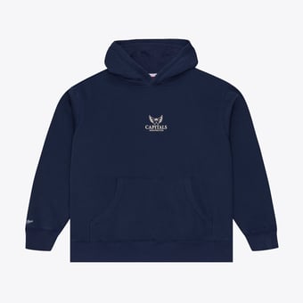 Men's Mitchell & Ness Navy Washington Capitals Core Essentials Hoodie