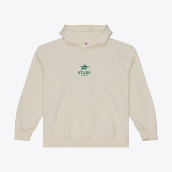 Men's Mitchell & Ness Cream Dallas Stars Core Essentials Hoodie
