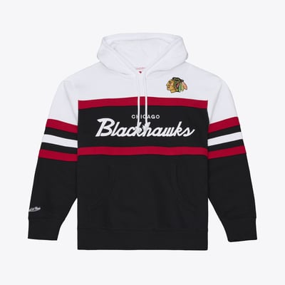 Men's Mitchell & Ness Black Chicago Blackhawks Head Coach Hoodie