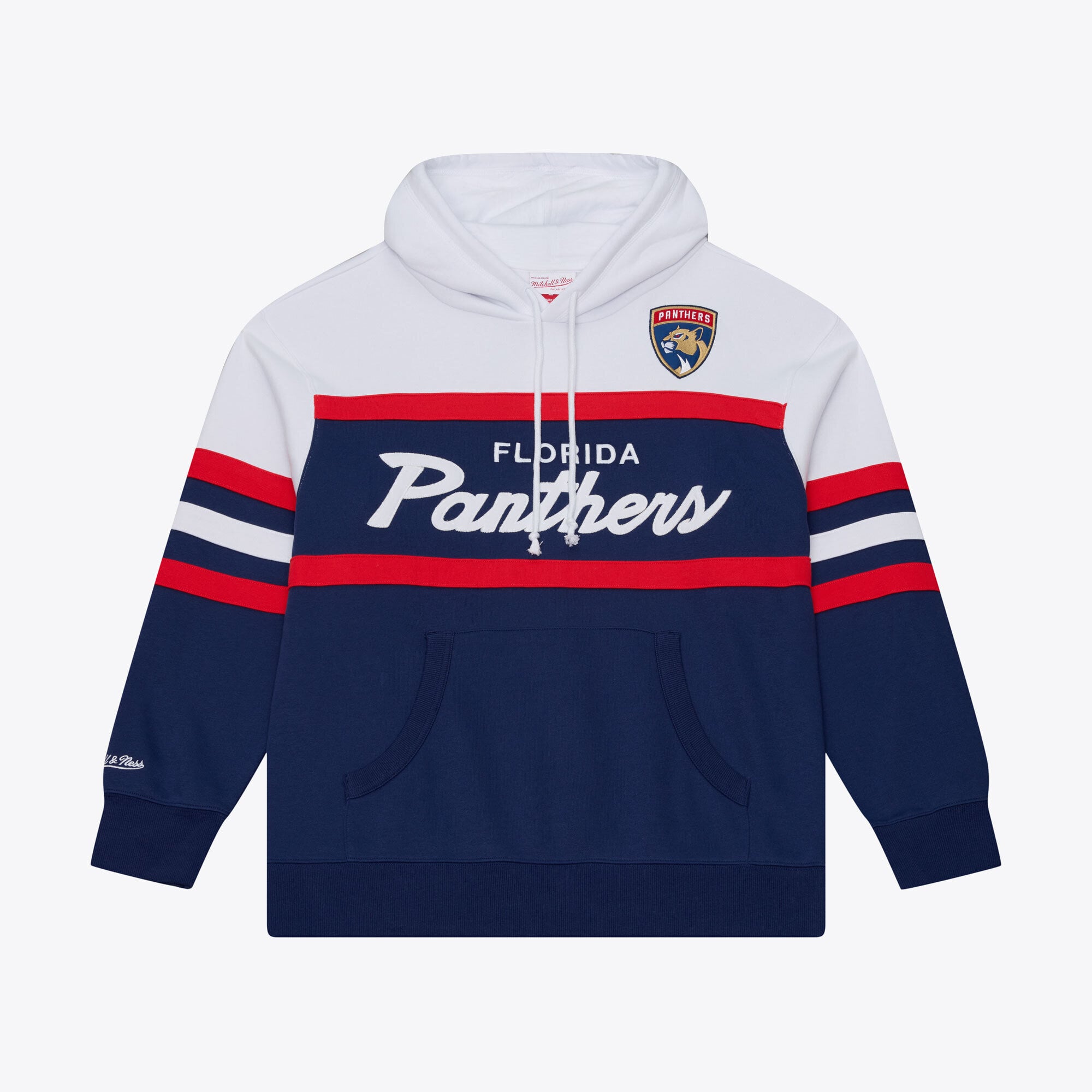 Men's Mitchell & Ness Navy Florida Panthers Head Coach Hoodie