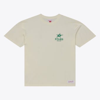 Men's Mitchell & Ness Cream Dallas Stars Core Essentials T-Shirt