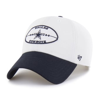 Men's '47 Cream/Navy Dallas Cowboys Pique Patch Clean Up Adjustable Hat
