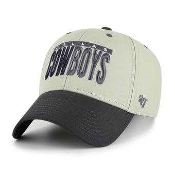 Men's '47 Gray/Black Dallas Cowboys Half Block Text MVP Adjustable Hat
