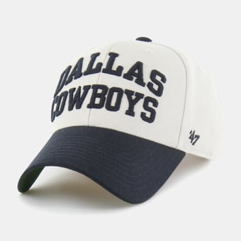 Men's '47 Natural/Navy Dallas Cowboys Broke Line Loop MVP Adjustable Hat