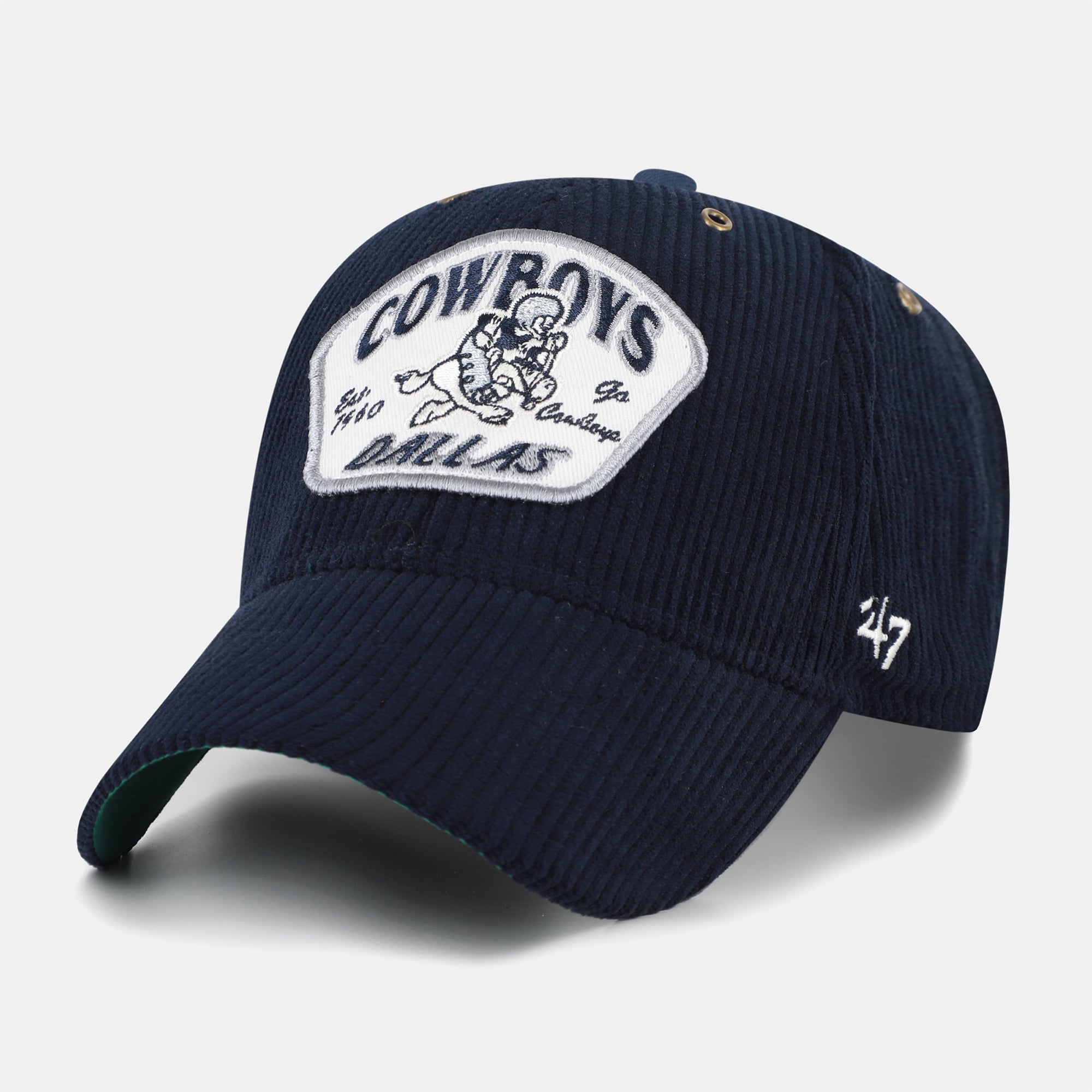 Men's '47 Navy Dallas Cowboys Accordia Corduroy MVP Adjustable Hat