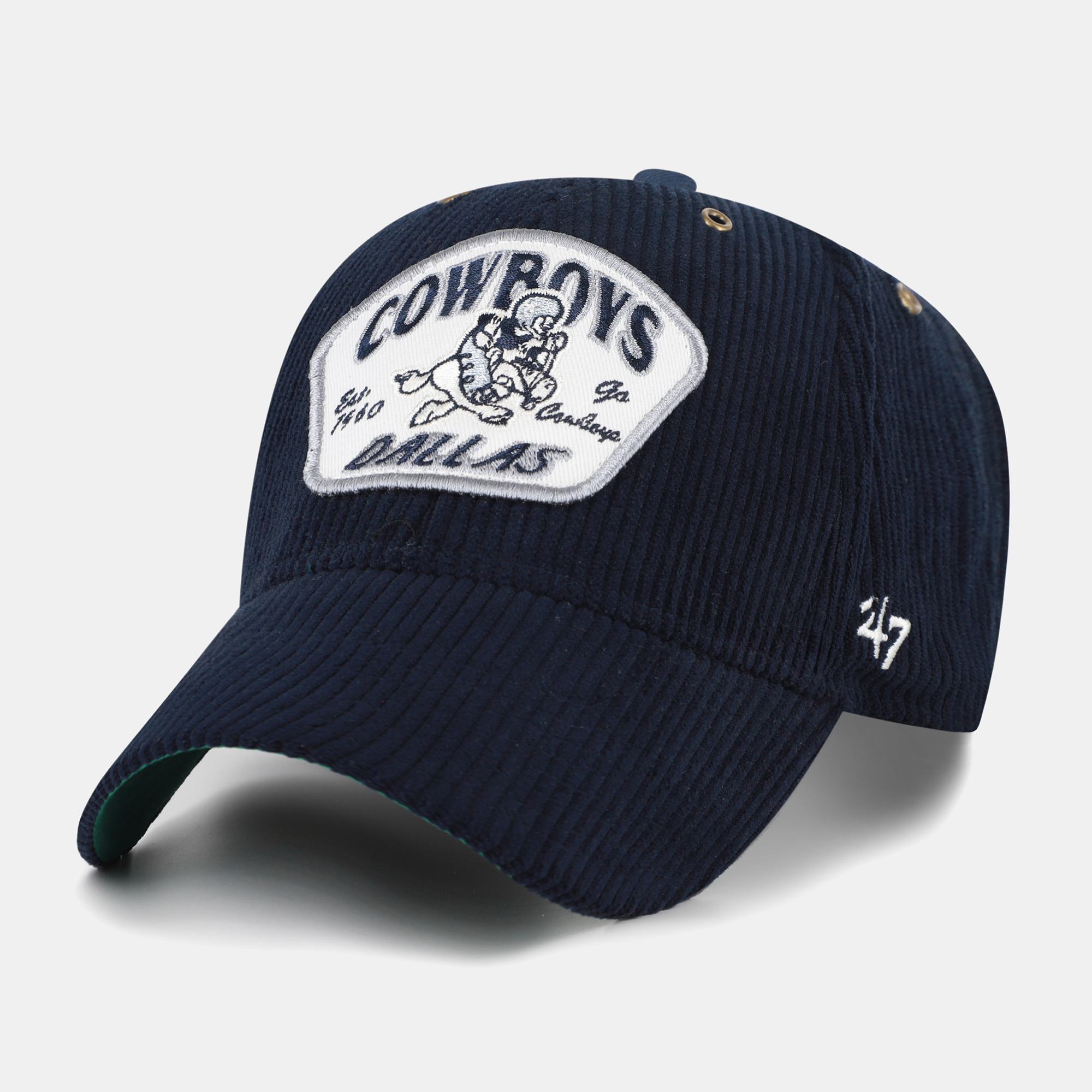 Men's '47 Navy Dallas Cowboys Accordia Corduroy MVP Adjustable Hat