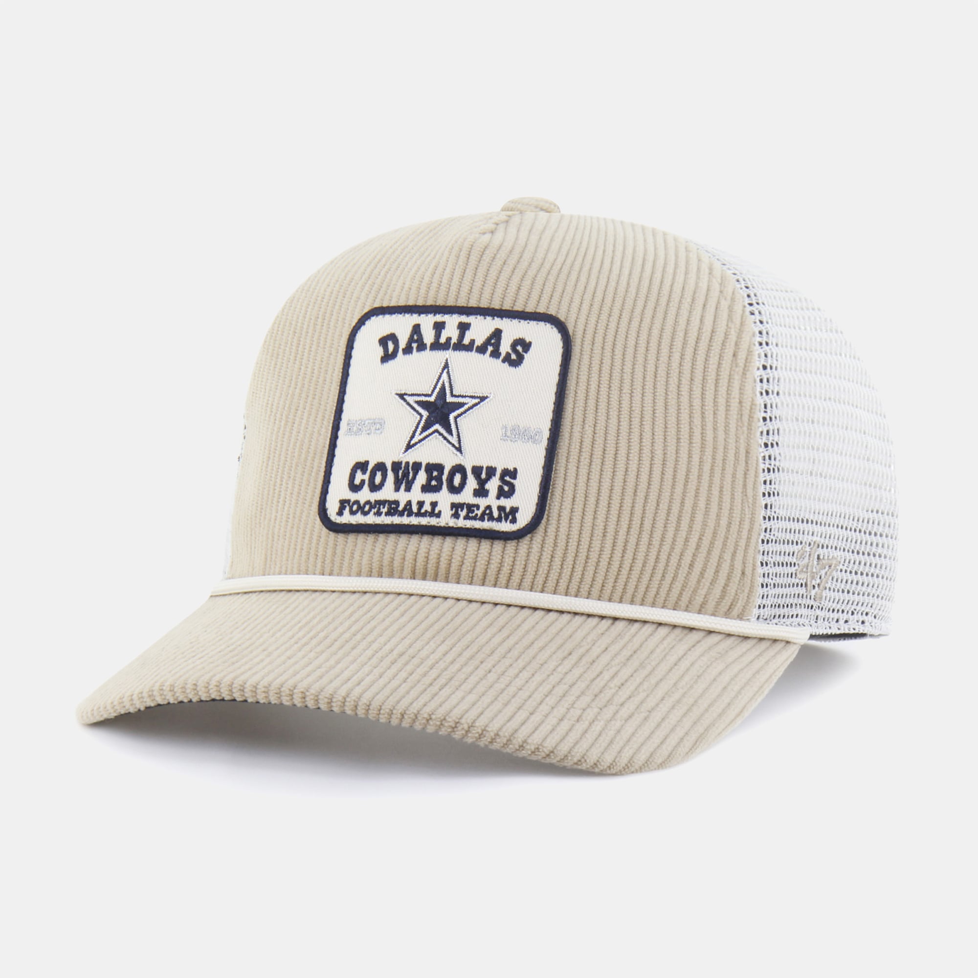 Men's '47 Khaki Dallas Cowboys Cordlandia Hitch Adjustable Hat