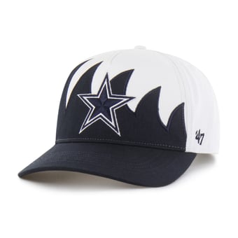 Men's '47 White/Navy Dallas Cowboys Jagged Hitch Adjustable Hat
