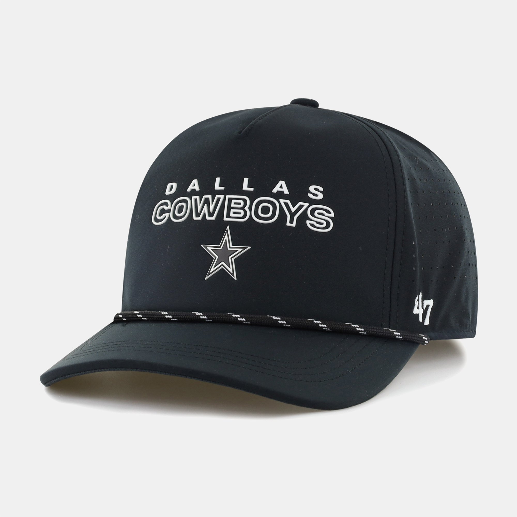 '47 Brand Men's Black Dallas Cowboys Vault Hitch Snapback Hat - Black