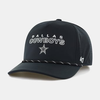 Men's '47  Black Dallas Cowboys Vault Hitch Snapback Hat