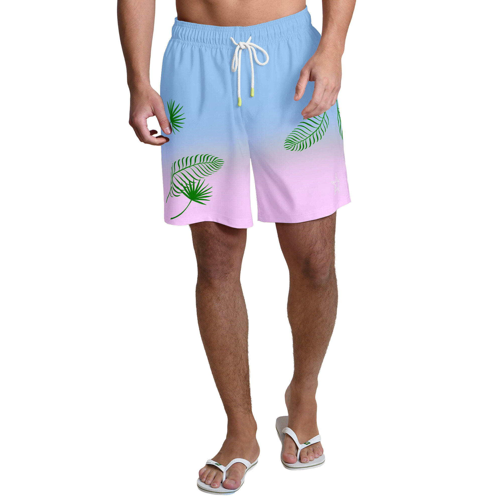 Men's Margaritaville Light Blue Dallas Cowboys Sunset On The Beach Swim Shorts