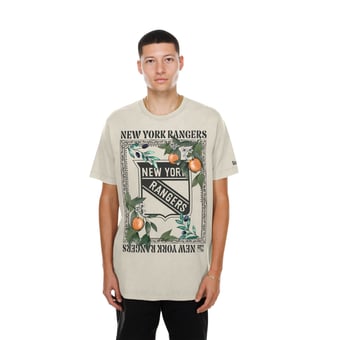 Men's New Era  Sand New York Rangers Floral T-Shirt