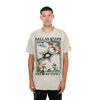 Men's New Era  Sand Dallas Stars Floral T-Shirt
